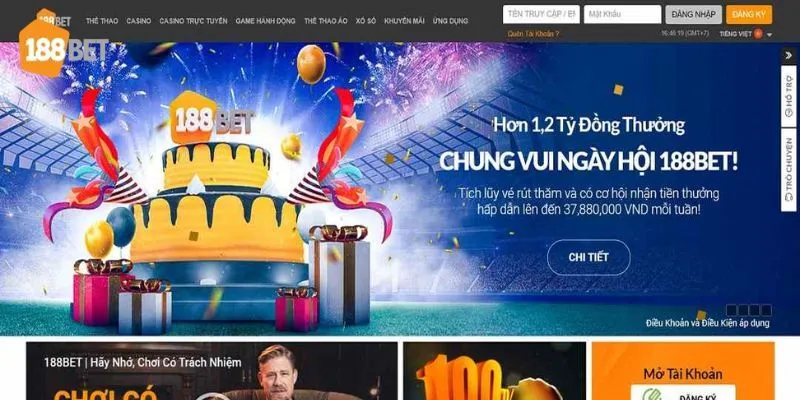 Truy cập đường link chính thức nhà cái 188BET nhận ưu đãi